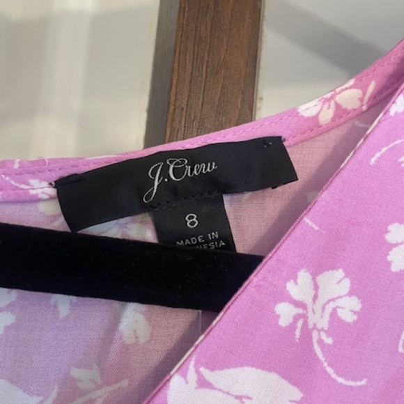 J.Crew Lavender Floral Ruffled Dress, Size 8. NWT. - Picture 5 of 9
